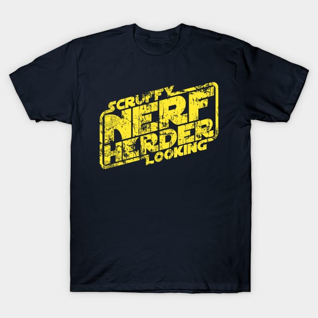 Scruffy looking nerf herder distressed T-Shirt by synaptyx